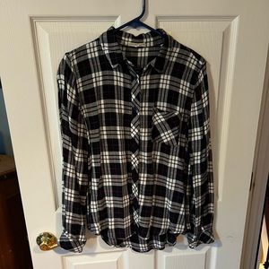 Le Lis Flannel Black/White/Red